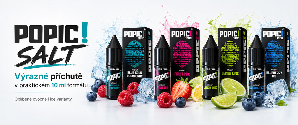 Řada e-liquidů POPIC! Salt s nikotinovou solí