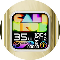 Uwell Caliburn G4 HD barevný displej s informacemi o výkonu a baterii