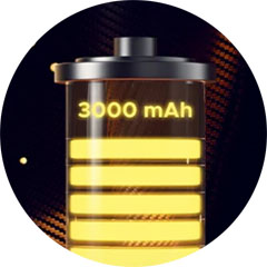 Integrovaná baterie 3000 mAh VOOPOO DRAG S3 – celodenní výdrž