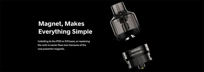 Magnetické uchycení Cartridge na Voopoo PnP Pod Tank Clearomizer