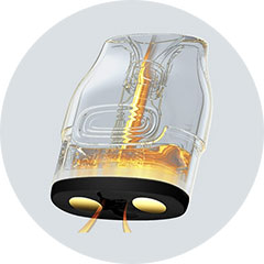 Integrované žhavící hlavy VooPoo Vmate V3 cartridge 0.4Ω a 0.7Ω