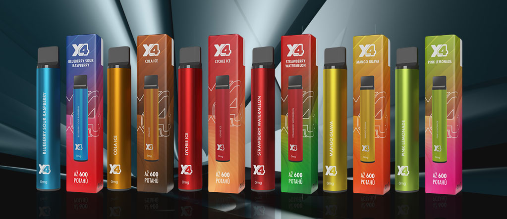 X4 Bar - 20mg - Strawberry Watermelon (Jahoda a meloun) | Fajncigarety.cz