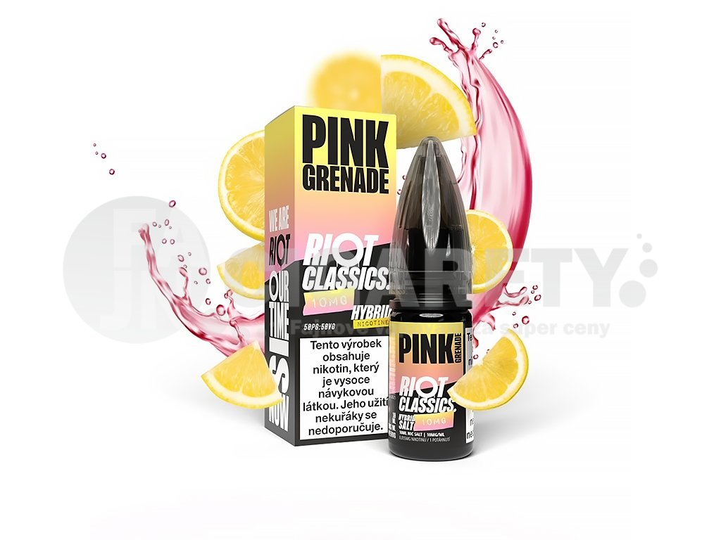 Riot SALT Hybrid - Pink Grenade - 10mg, produktový obrázek.