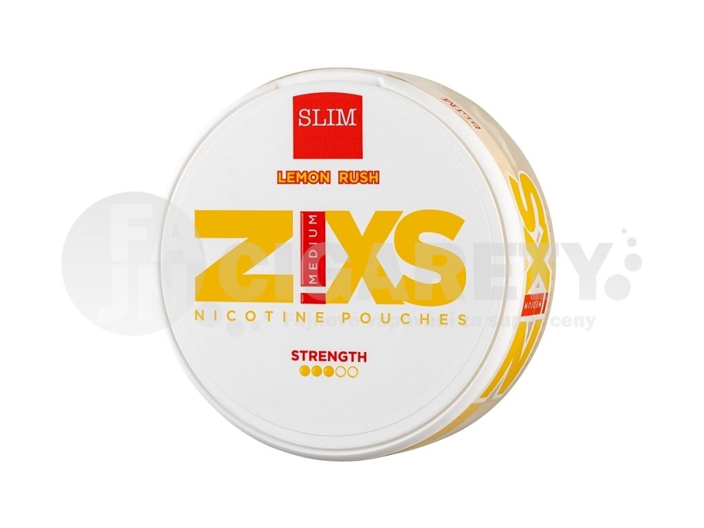NIXS Z!XS - nikotinové sáčky - Lemon Rush - 8mg /g, produktový obrázek.