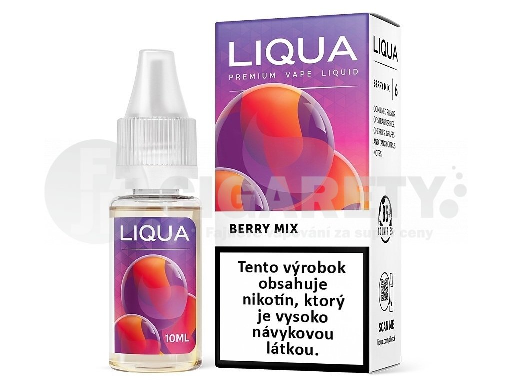 Liqua Elements SK - Berry Mix - Směs bobulí - 10ml - 12mg, produktový obrázek.