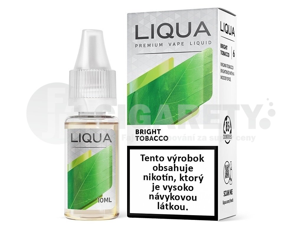 Liqua Elements SK - Bright Tobacco - Tabák Virginia - 10ml - 18mg, produktový obrázek.