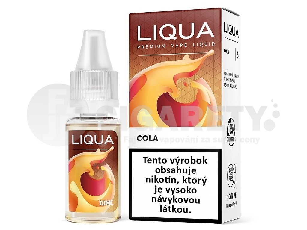 Liqua Elements SK - Cola - Kola - 10ml - 18mg, produktový obrázek.