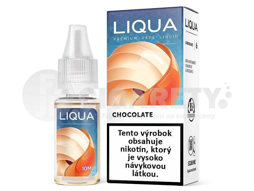 Liqua Elements SK - Chocolate - Čokoláda - 10ml - 0mg, produktový obrázek.