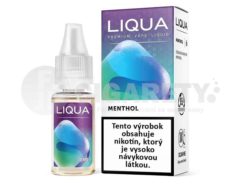 Liqua Elements SK - Menthol - Mentol - 10ml - 0mg, produktový obrázek.