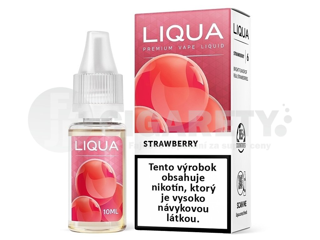 Liqua Elements SK - Strawberry - Jahoda - 10ml - 18mg, produktový obrázek.