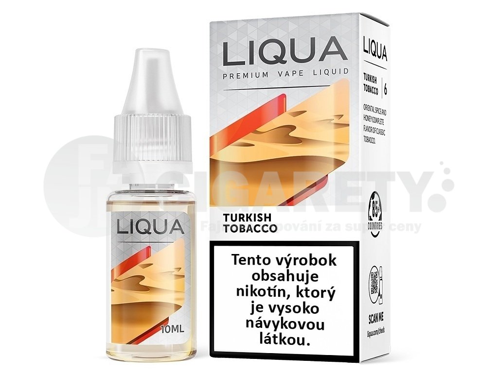 Liqua Elements SK - Turkish Tobacco - Turecký tabák - 10ml - 6mg, produktový obrázek.