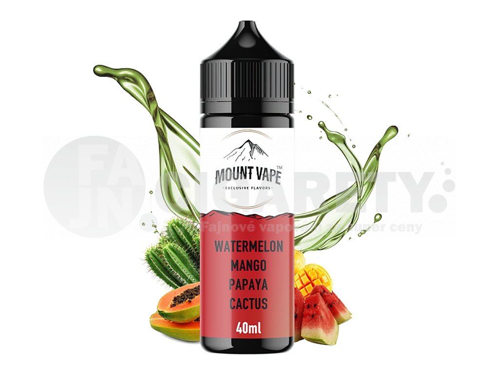 Mount Vape - Shake & Vape - Watermelon Mango Papaya Cactus - 40ml, produktový obrázek.