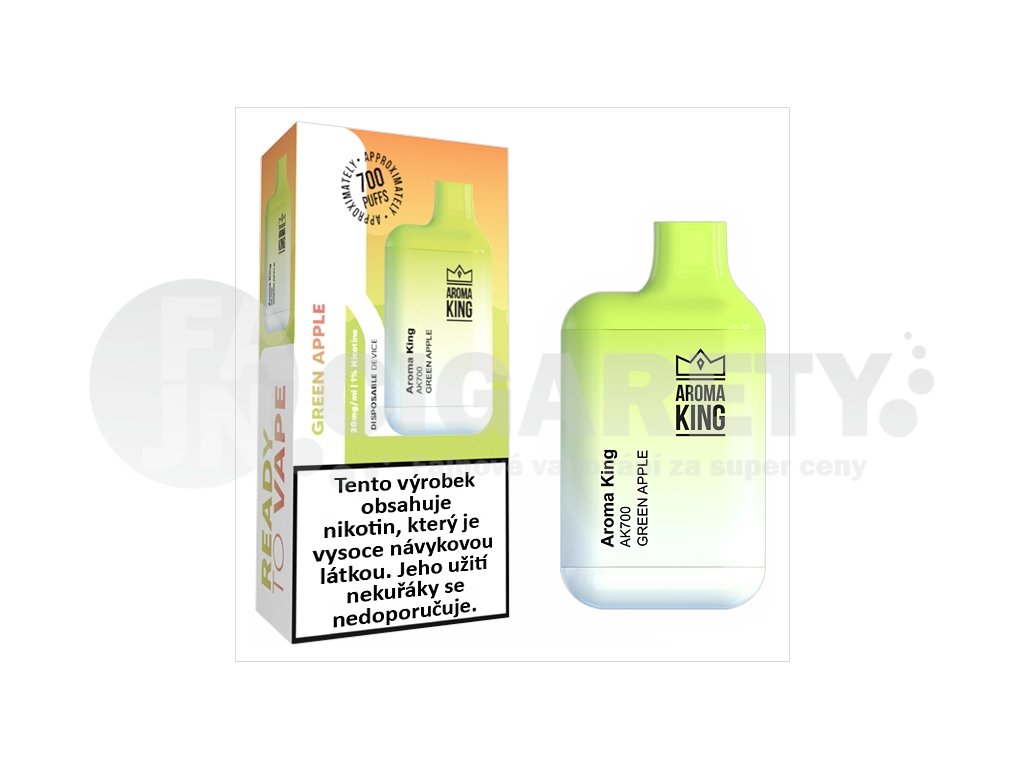 Aroma King AK 700 Mini - 20mg - Green Apple, produktový obrázek.