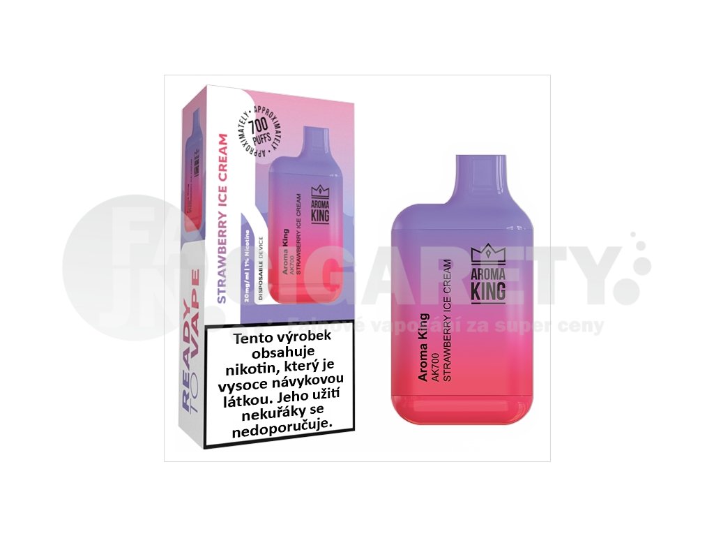 Aroma King AK 700 Mini - 20mg - Strawberry ICE Cream, produktový obrázek.