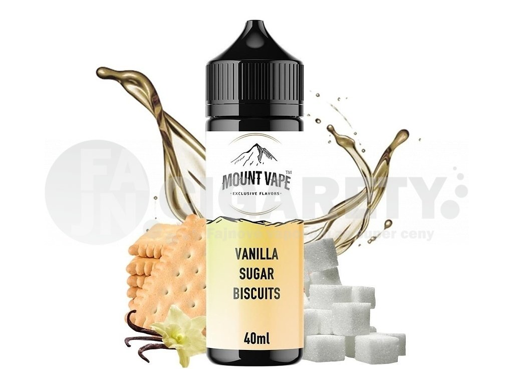 Mount Vape - Shake & Vape - Vanilla Sugar Biscuits - 40ml, produktový obrázek.