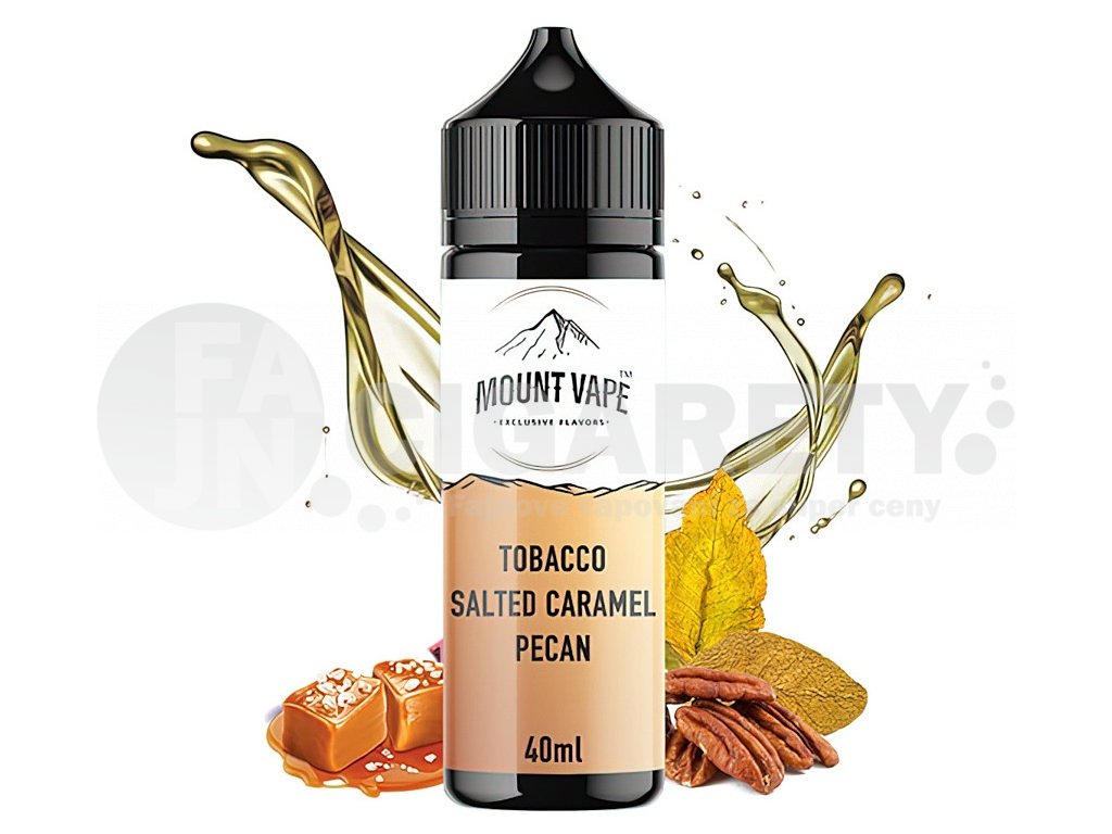 Mount Vape - Shake & Vape - Tobacco Salted Caramel Pecan - 40ml, produktový obrázek.