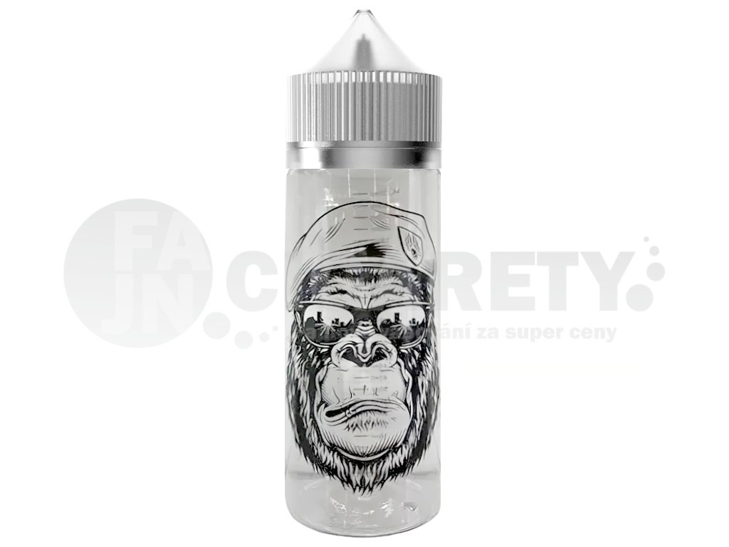 Chubby Gorilla - 120ml lahvička s popisem a ryskou No.2 - Čirá, produktový obrázek.