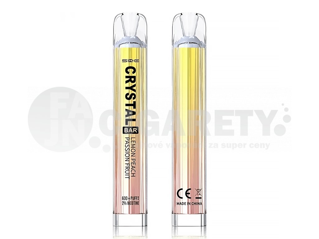 SKE Crystal BAR - Lemon Peach Passion Fruit - 20mg, produktový obrázek.