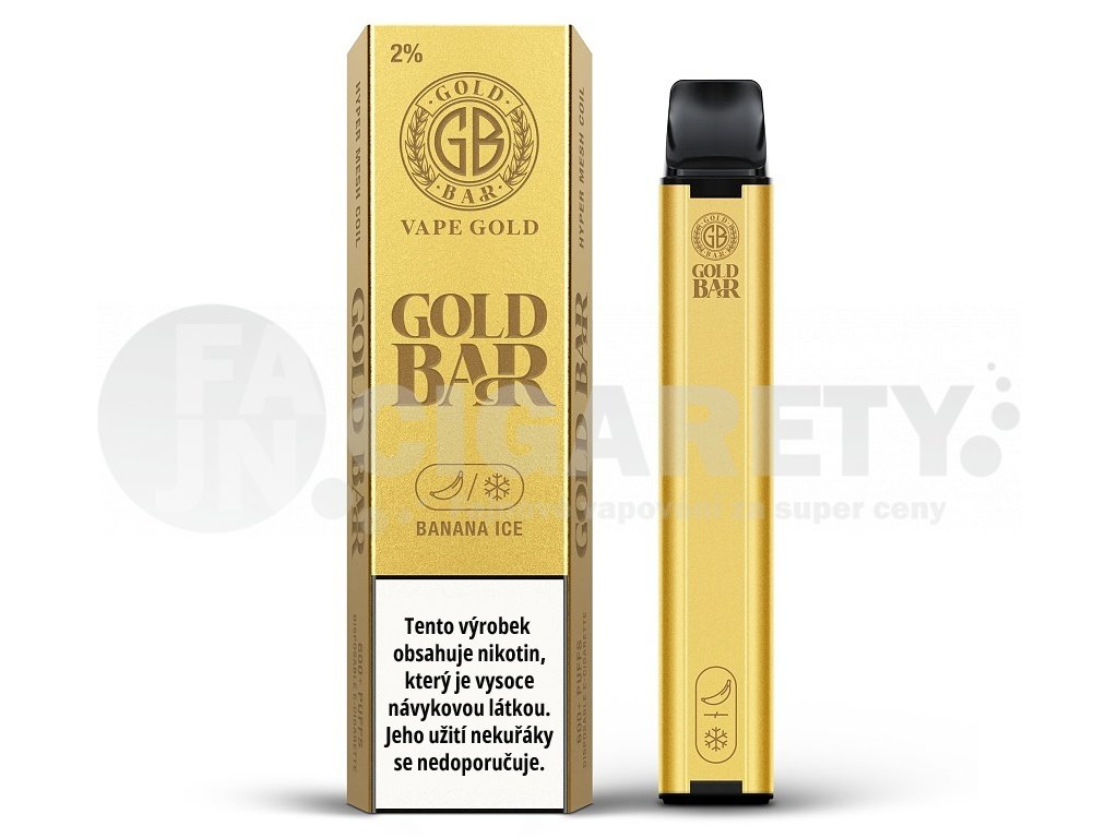 Gold Bar - Banana ICE - 20mg, produktový obrázek.