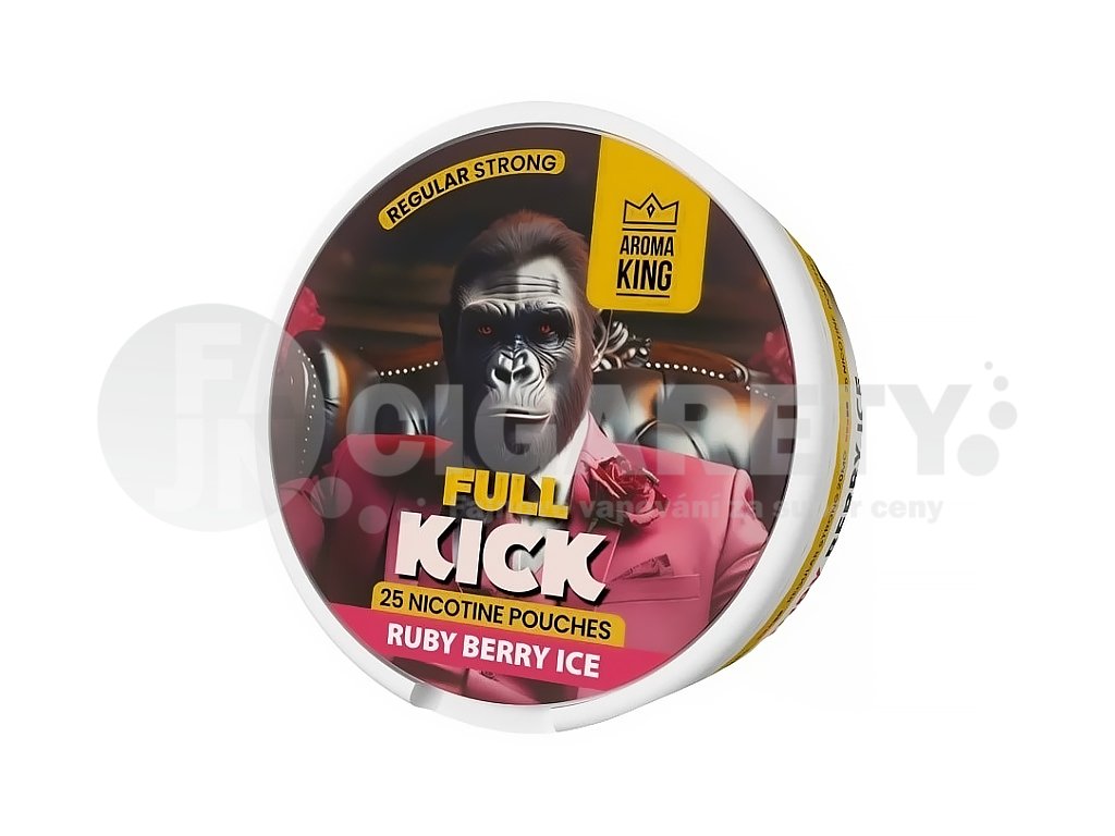 Aroma King Full Kick - nikotinové sáčky - Ruby Berry ICE - 20mg /g, produktový obrázek.