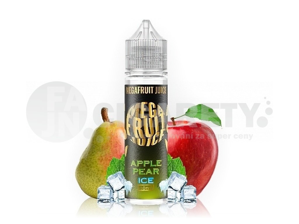 Megafruit Juice - S&V - Apple Pear ICE (Svěží jablko s hruškou) - 10ml, produktový obrázek.