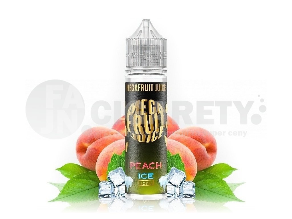 Megafruit Juice - S&V - Peach ICE (Svěží broskev) - 10ml, produktový obrázek.