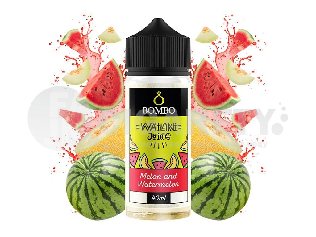 Bombo - Wailani Juice - S&V - Melon and Watermelon (Melounový mix) - 40ml, produktový obrázek.