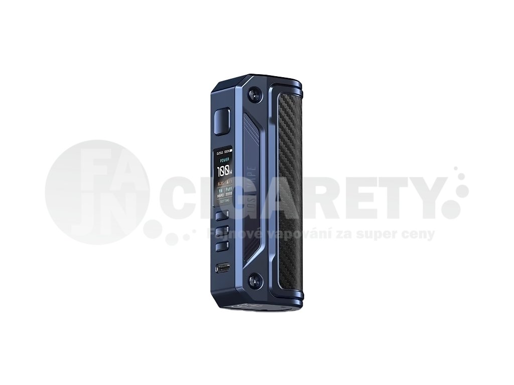 Lost Vape Thelema Solo - Elektronický Grip - 100W - Sierra Blue Carbon Fiber, produktový obrázek.