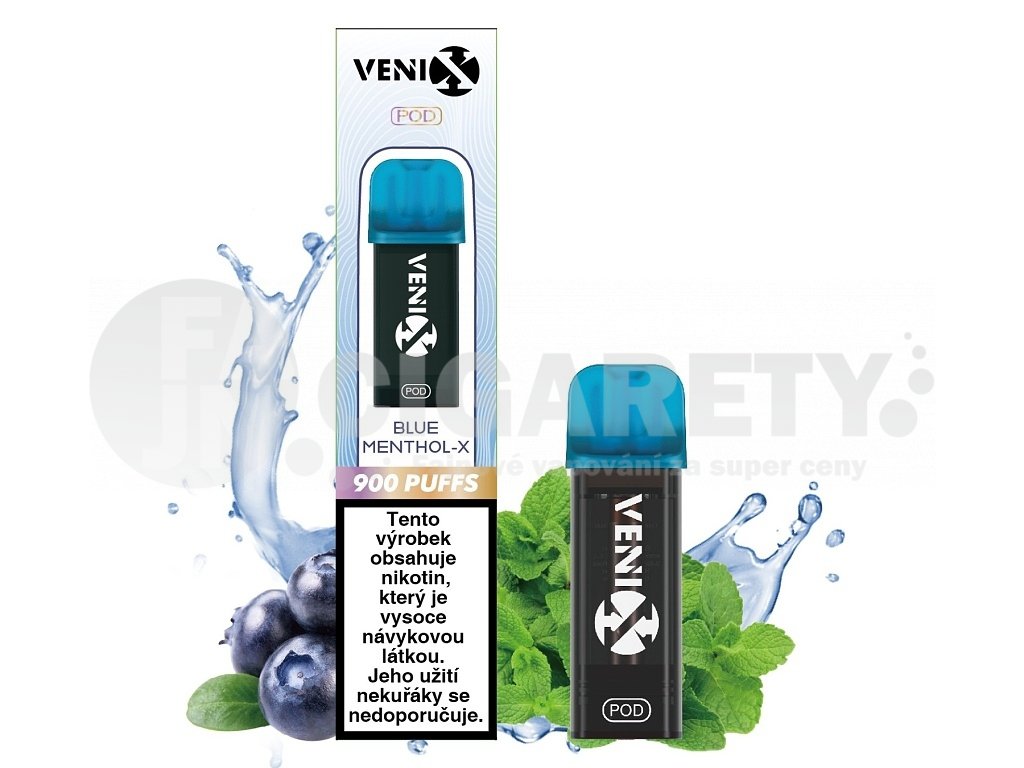 Venix Max Pod - Blue Mentol-X - 20mg, produktový obrázek.