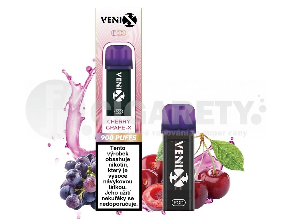 Venix Max Pod - Cherry Grape-X - 20mg, produktový obrázek.