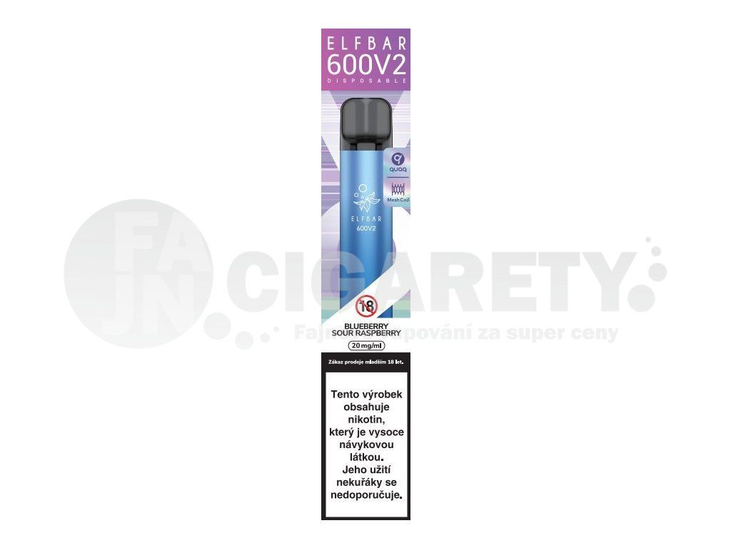 blueberry sour raspberry elf bar v2 Elf Bar 600 v2 - Blueberry Sour Raspberry - €7.99 € main image 0
