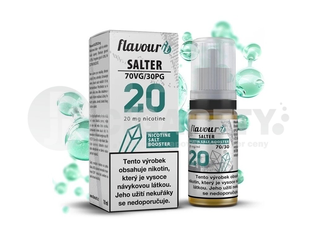 Flavourit SALTER - salt nikotinový booster - 70/30 - 10ml - 20mg, produktový obrázek.