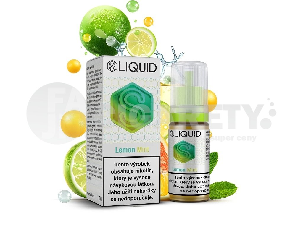 SLIQUID - Lemon Lime (Citron s mátou) - 20mg, produktový obrázek.