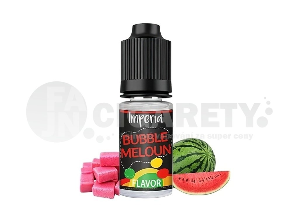 Imperia Black Label - Příchuť - 10ml - Bubble Meloun, produktový obrázek.