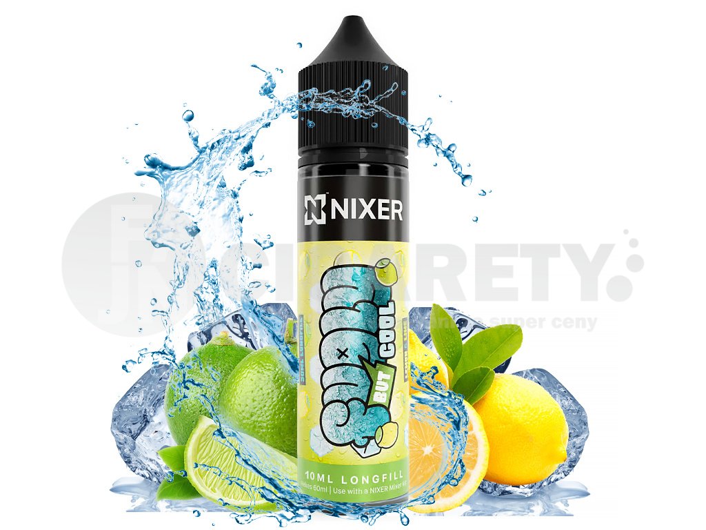Nixer Fugly But Cool - S&V - Lemon & Lime - 10ml, produktový obrázek.