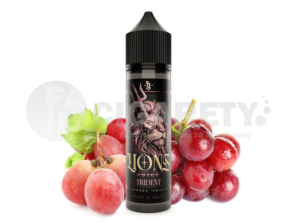 Lions Juice - S&V - Trident (Hroznové víno s nádechem Sakury) - 10ml, produktový obrázek.