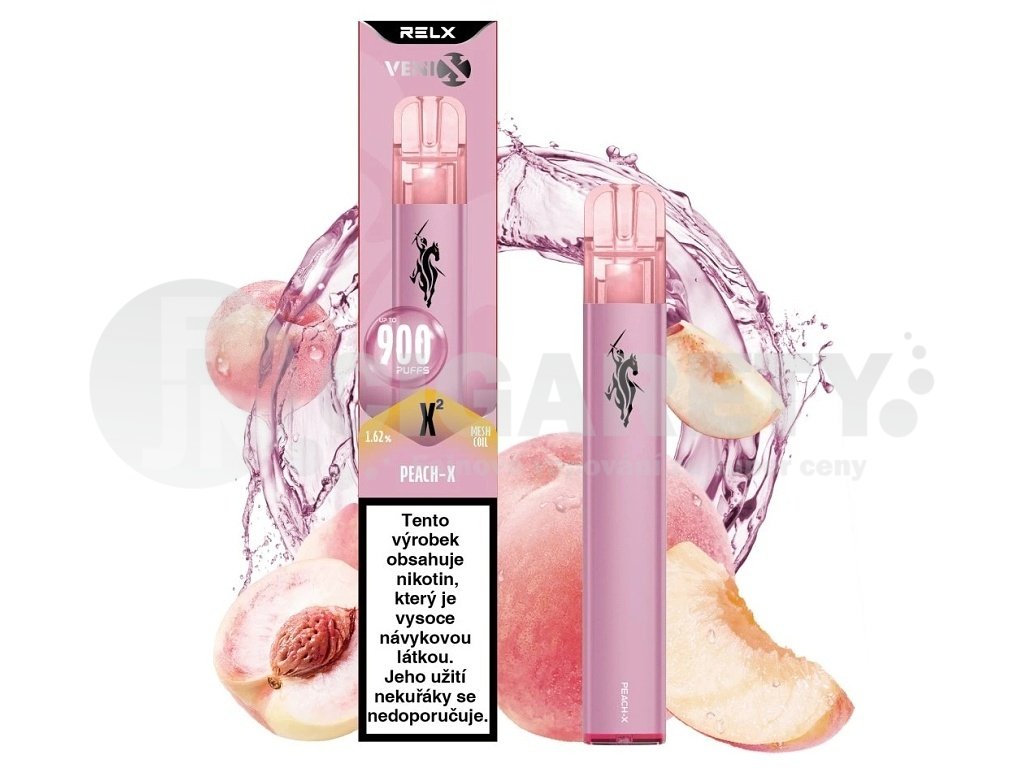 Venix X2 - Peach-X - 16mg, produktový obrázek.