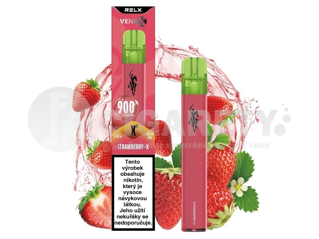 Venix X2 - Strawberry-X - 16mg, produktový obrázek.