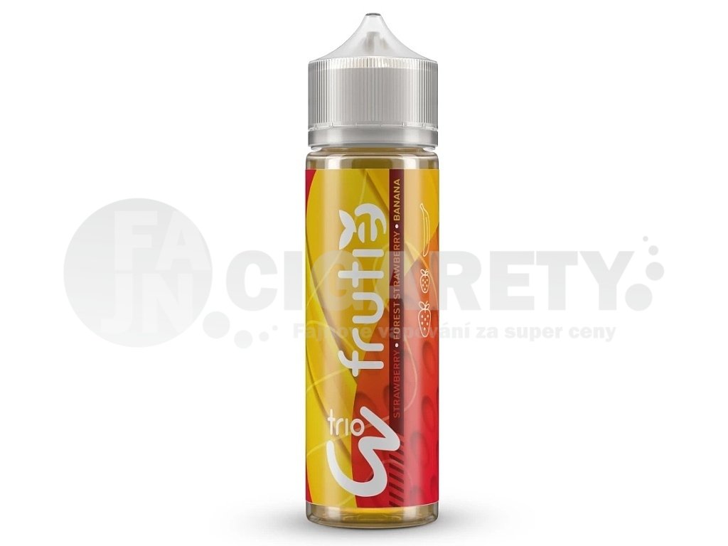 Frutie Trio - S&V - Jahodová směs s banánem - 10ml, produktový obrázek.
