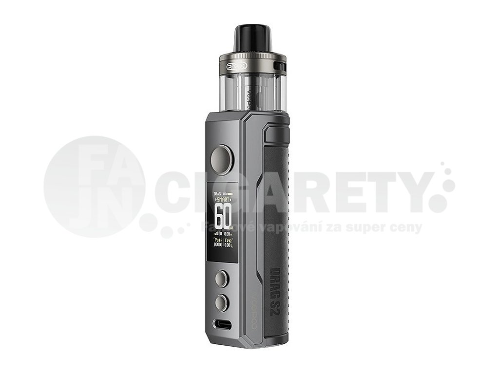 Voopoo Drag S2 - Pod Kit - 2500mAh - Gray Metal, produktový obrázek.