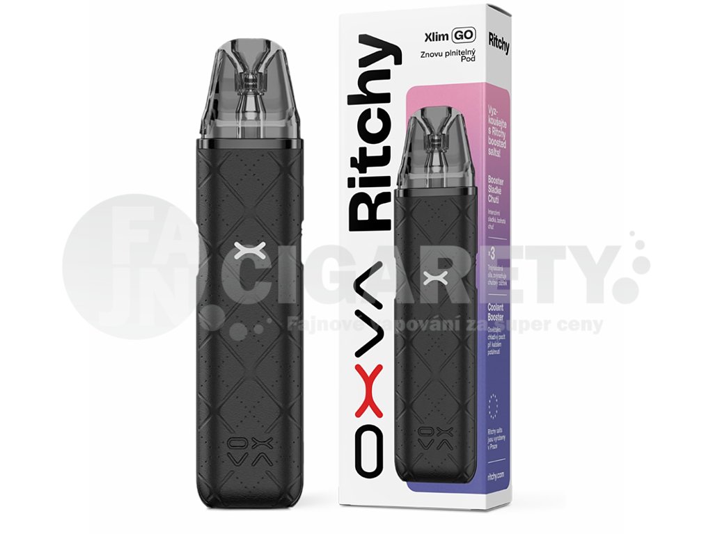 OXVA Ritchy Xlim Go - Pod kit - 1000 mAh - Black, produktový obrázek.