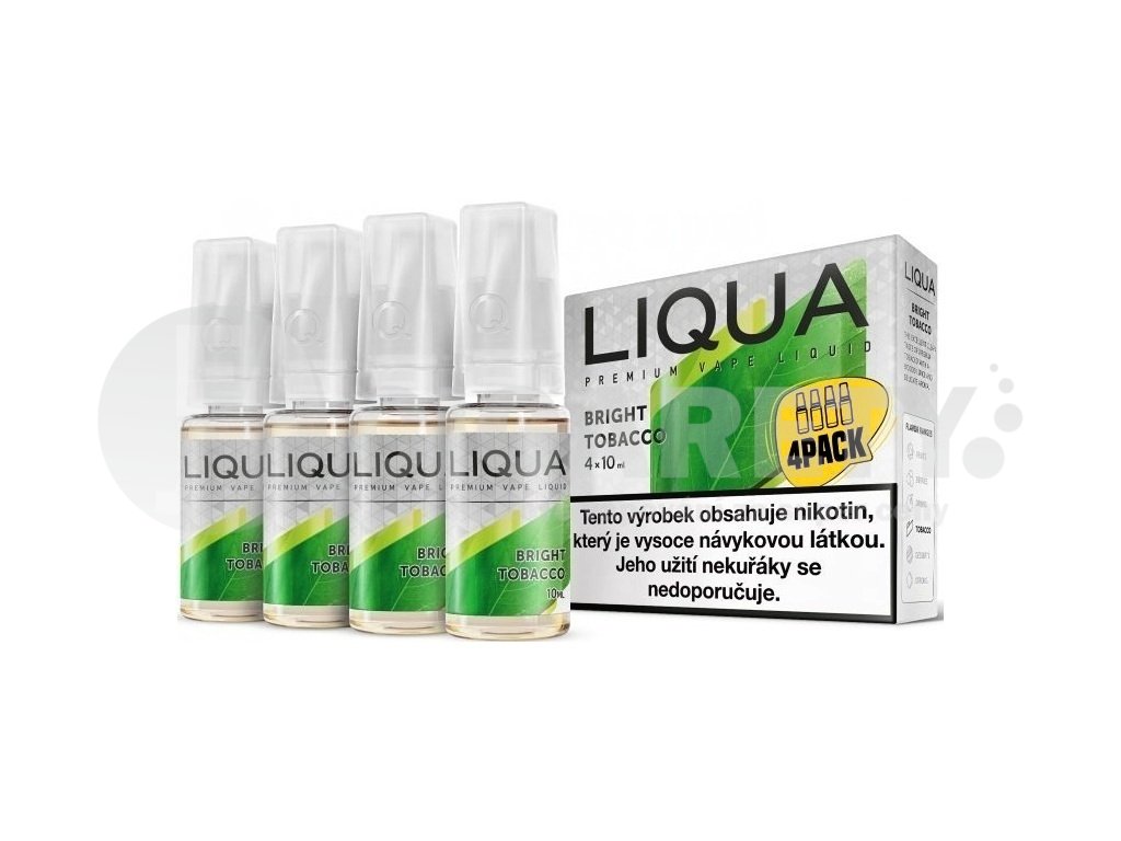 Liqua Elements - Bright Tobacco - 4x10ml - 12mg, produktový obrázek.