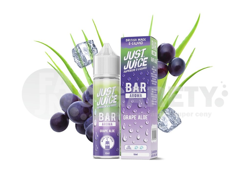 Just Juice Bar Range - S&V - Grape Aloe - 10ml, produktový obrázek.