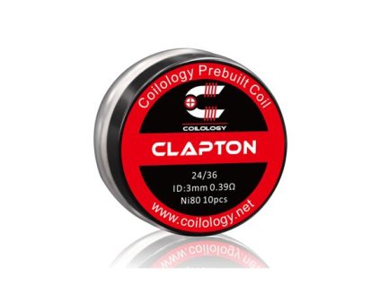 Předmotané spirálky Coilology Clapton Ni80 (0,39ohm) (10ks)