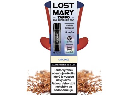 lost mary tappo pods cartridge 1pack usa mix 17mg