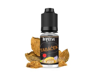 Příchuť Imperia Black Label: Tabáček (Jemná tabáková směs) objem 10ml tabáková nálepka Kolek R