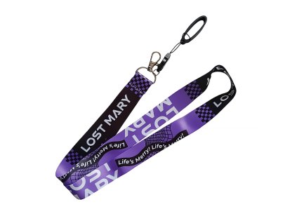 LostMary klíčenka fialová, produktový obrázek.
