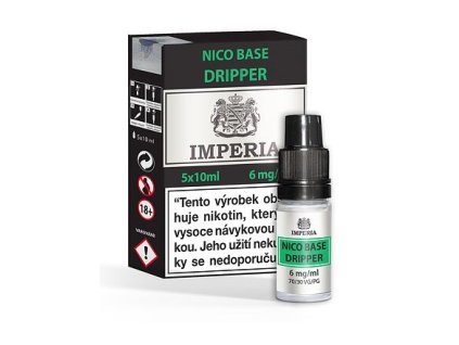 Imperia Dripper Nico Base (70VG/30PG) 5x10ml intenzita nikotinu 6mg tabáková nálepka Kolek R