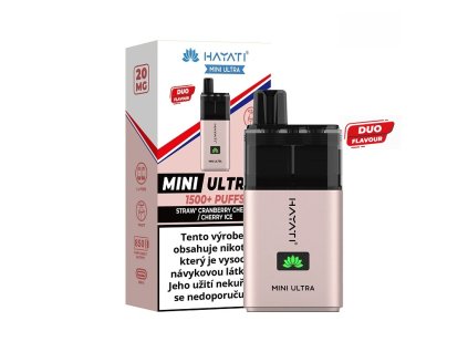 Hayati Mini Ultra 1500 - Strawberry Cranberry Cherry Cherry ICE - 20mg, produktový obrázek.