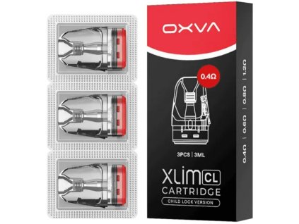 oxva xlim cl pod top fill cartridge 04ohm 3ml 3pack